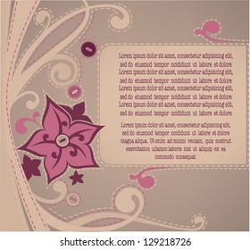 hand made background, vector illustration