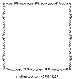 Hand made brush in vector. Good for frames, borders
