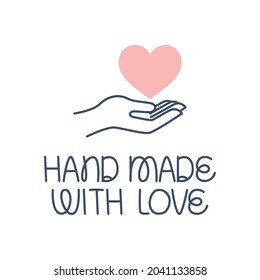 hand made design over white