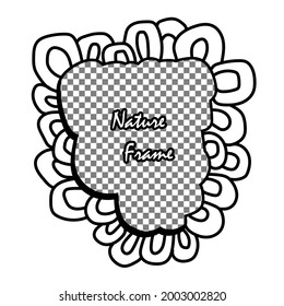 Hand made doodle frame vector suitable for photo frame, etc.