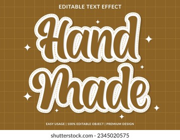 plantilla de efecto de texto editable a mano para el logotipo de estilo de fuente	