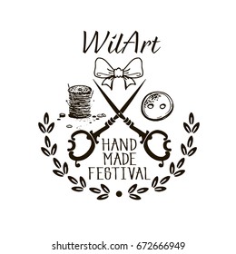 Hand Made Festival - Logo Design. Logotype for Making Company and Personal