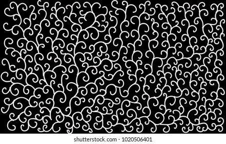 hand made floral drawing pattern