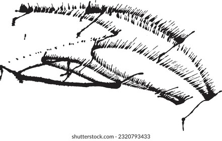 La Mano Hizo Textura Grunge. Resumen La Tinta Cae Fondo. Patrón de arte de acuarela vectorial.