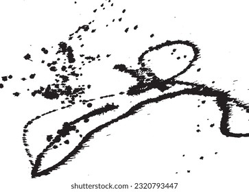 Hand Made Grunge Texture. Abstract Ink Drops Background. Vector Watercolor Artwork Pattern.
