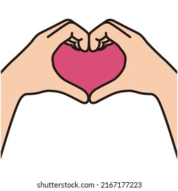 
hand made heart vector design