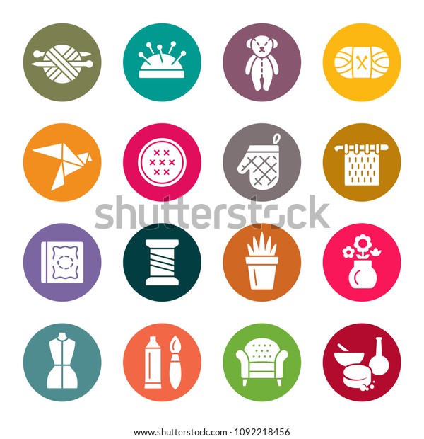 Hand Made Icon Set Stock Vector (Royalty Free) 1092218456 | Shutterstock