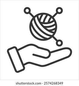 Hand Made Icon Vector Illustration Outline