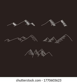 Hand Made Illustration vector graphic of Mountain, good for your design with a scout activity theme