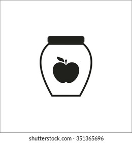 Hand made jam apple