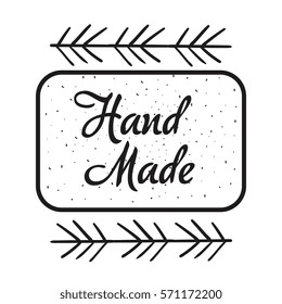 hand made label icon