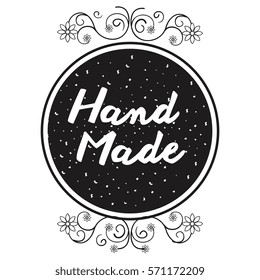 hand made label icon
