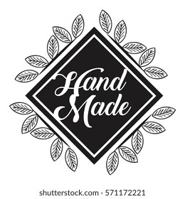 hand made label icon
