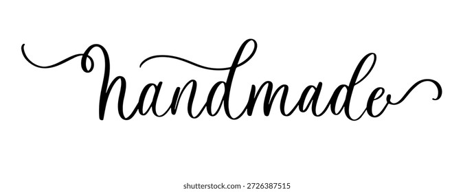 Letras feitas à mão em script cursivo elegante com floreios decorativos
