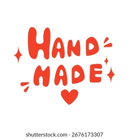 Hand made lettering. Vector sign.