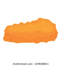 Hand made nugget icon cartoon vector. Fast food. Hot lunch