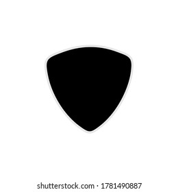 hand made pick guitar on white background
