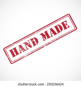 Hand made rubber stamp. Vector illustration.
