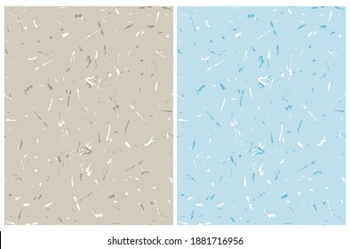 Hand Made Seamless Vector Texture. Blue and WarmGray Messy Patterns. Funny Irregular Scribbles Print ideal for Background, Fabric, Card, Invitation, Wrapping Paper. Abstract Repeatable Design.