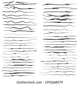 Hand made set of Underline vector