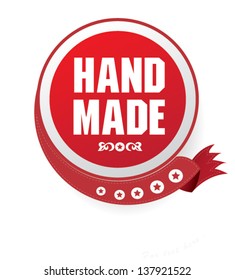 Hand made sign,vector