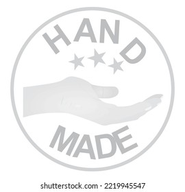 Hand made stamp. vector illustration