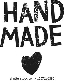 Hand made sticker, custom lettering.