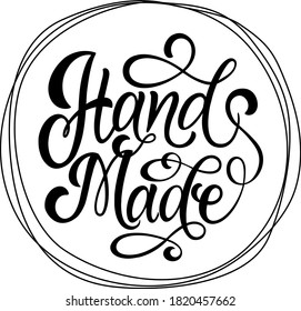 Hand made text. Handwritten calligraphy text for inspirational posters, cards and social media content. phrase isolated.
