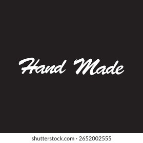 Hand made text logo font design