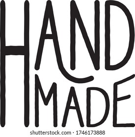 Hand Made Typography Logo Sign 