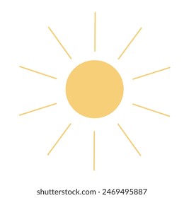 Hand made vector Architecture Sustainability diagram Sun vector illustration