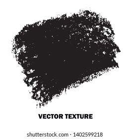Hand made vector texture - brush, graphit, paint, stroke. Set of grungy textures, dirty artistic design elements, hand drawn painting shapes, drawing imitation. Isolated on white background
