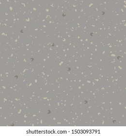 Hand made washi paper texture seamless pattern. Tiny speckled hand drawn flecks . Soft ecru off gray neutral tone. All over recycled print for homespun asian home decor, fashion. Vector swatch repeat.