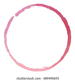 Hand made watercolor circle vector