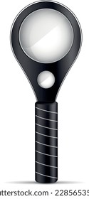 Ampliador de mano con 2 lentes, gráficos vectoriales, vidrio de aumento, lectura