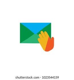 Hand Mail Logo Icon Design