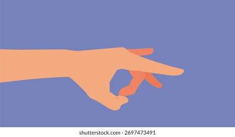 
Ilustração De Vetor De Gesto De Oscilação De Mão. Pessoa despedida fazendo um gesto de estalo 
