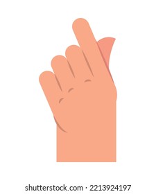 hand making heart gesture icon isolated