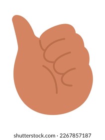 Icono plano de la escultura a mano. Ilustración del vector