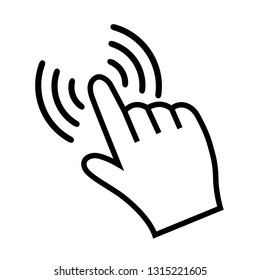 Hand Making Selection icon sign – for stock