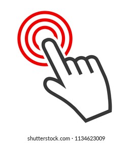 Hand Making Selection Icon – for stock vector