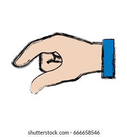 hand man business gesture icon