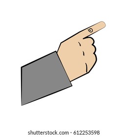 hand man gesture design