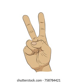Hand of man gesturing