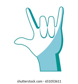 hand man rock n roll gesture music icon