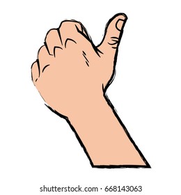 hand man thumb up like gesture image