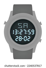 Händleruhr. Vektorgrafik