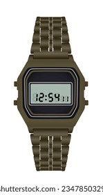 Hand man watch. vector illustration