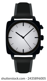 Hand man watch. vector illustration