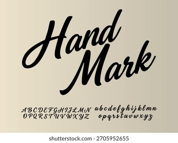 Hand Markieren Sie den kalligrafischen Schriftdesign-Vektor